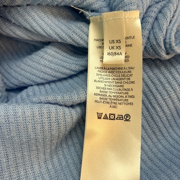 Free People We The Free Feeling Magical Ribbed Knit Swit V-Neck Top Women SZ XS - Picture 7 of 15